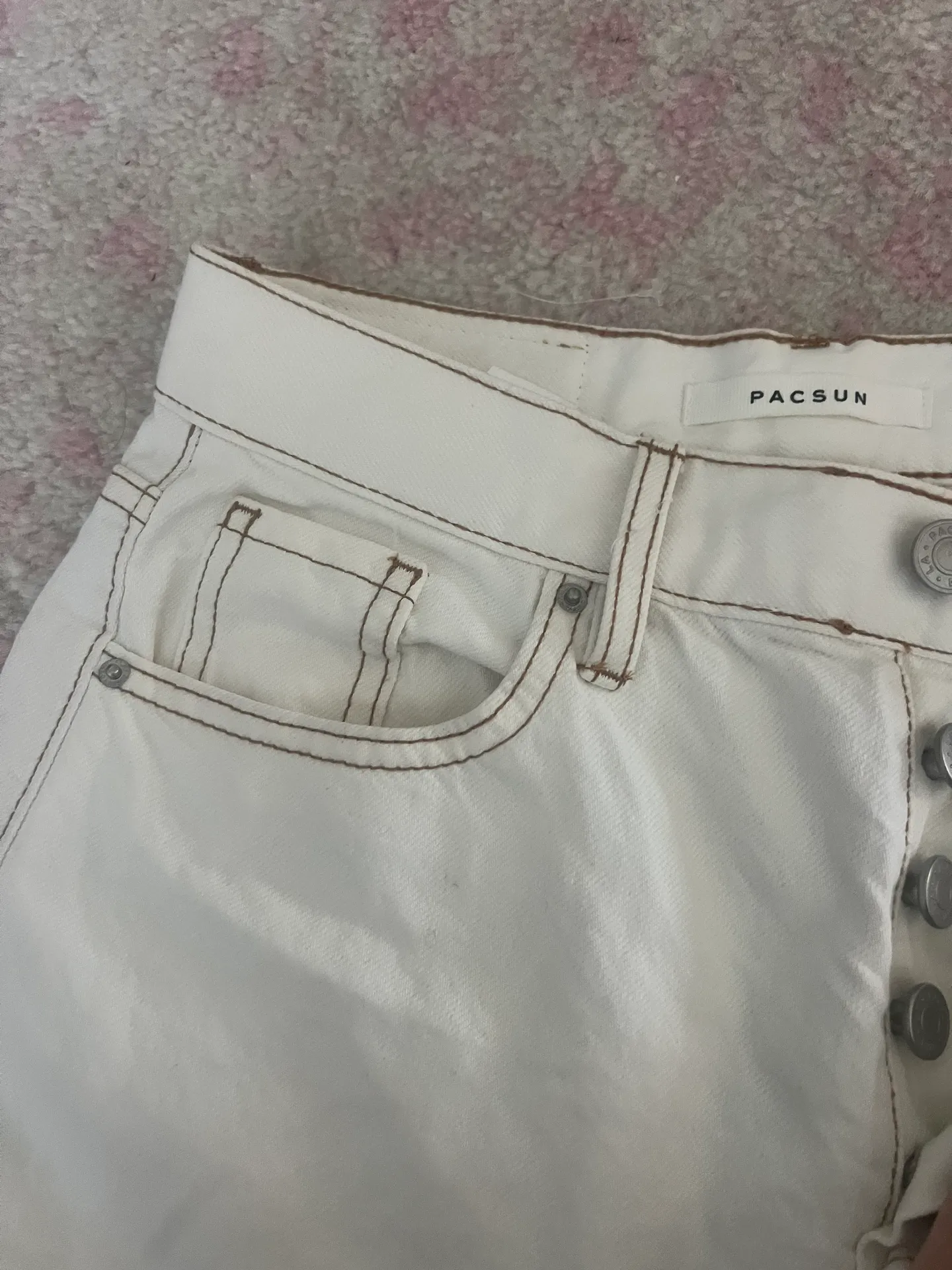 Cream  Dad Jeans - Image 3