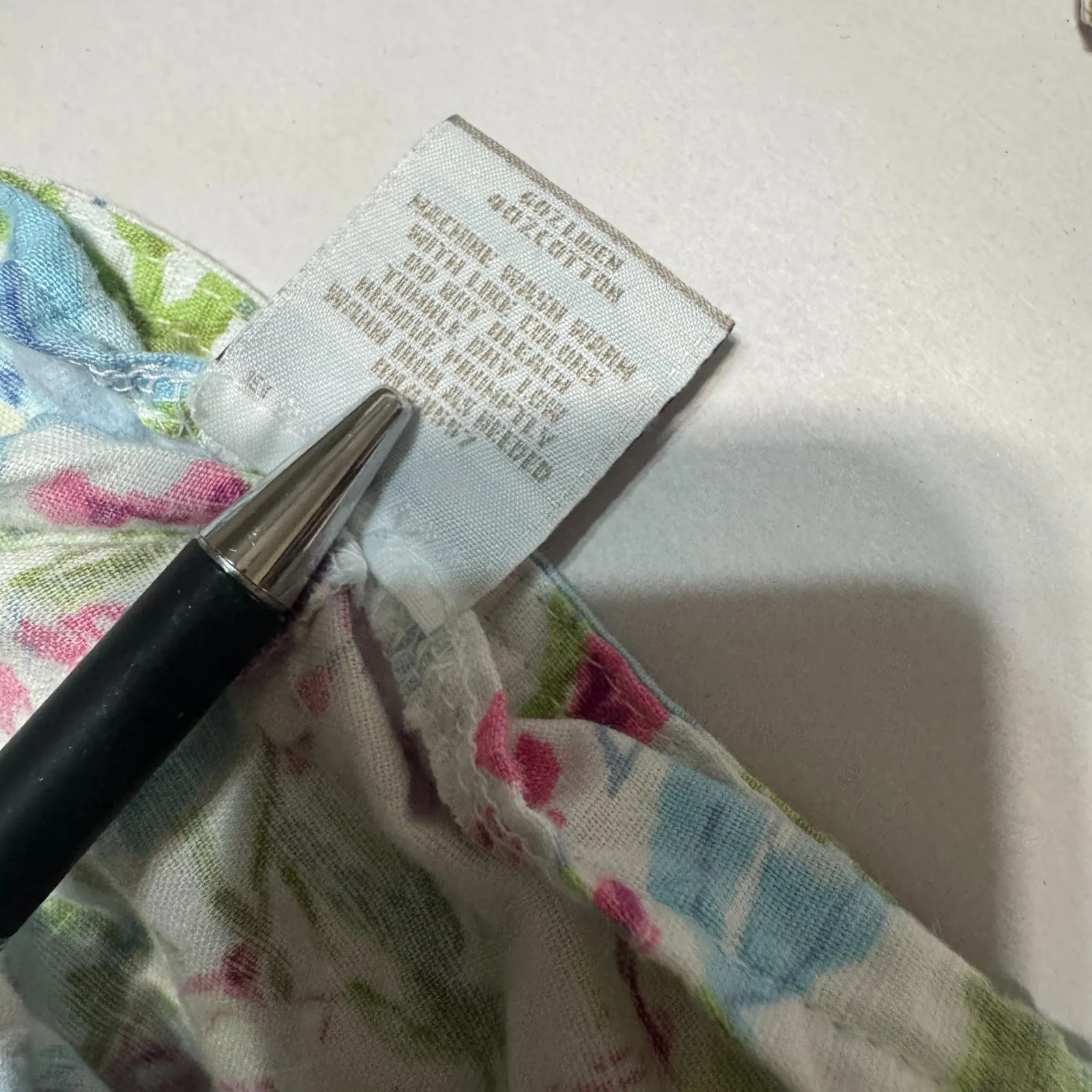 Partners Linen Blend Tennis Skort wrap skirt floral sz 14 pickleball golf preppy White - Image 8