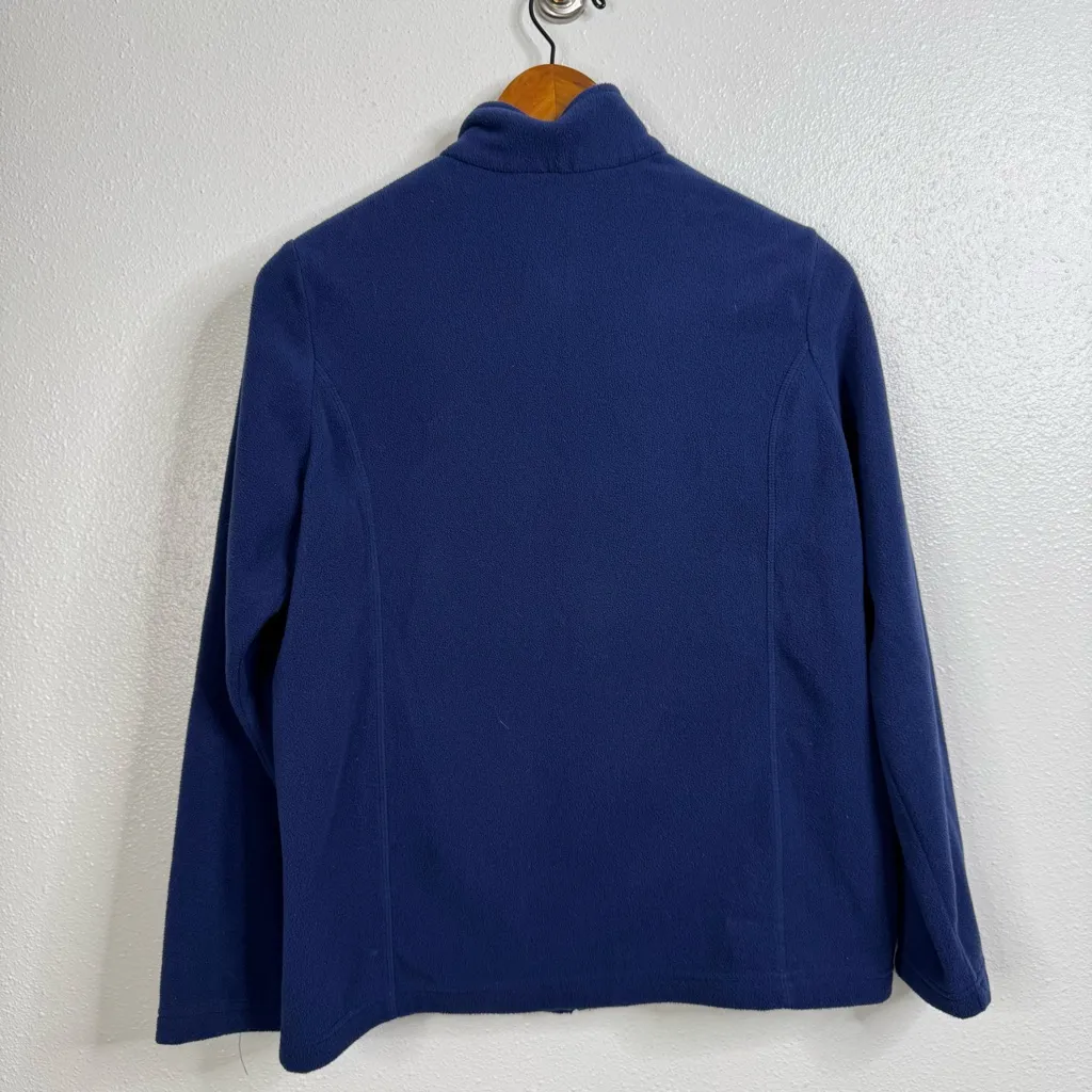 Lands’ End Blue‎ Fleece Full Zip Jacket Size Small - Image 2