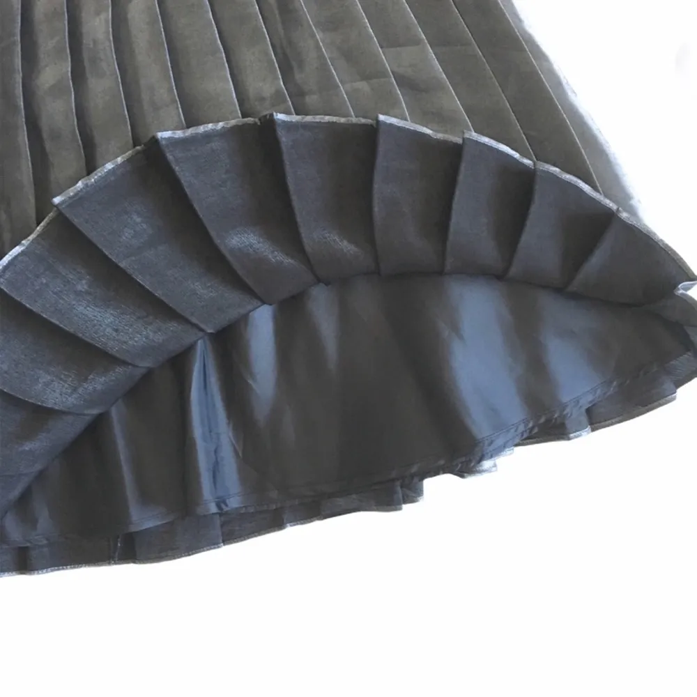 Yoana Baraschi ᯾ aso Anthropologie ᯾ Metallic Wave Pleat Skirt ᯾ Silver ᯾ 4 - Image 7