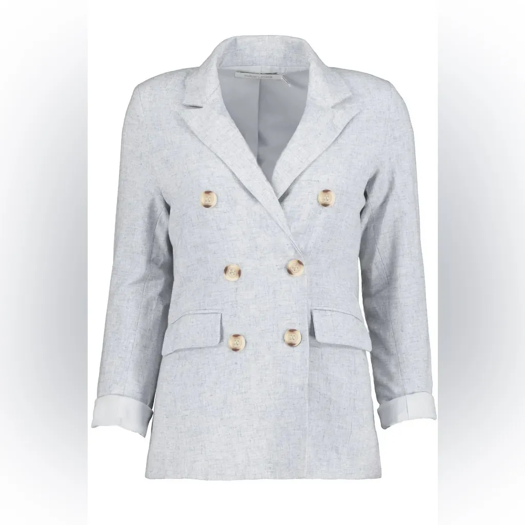 Anthropologie Bishop And Young Free Spirit Montecito Blazer In Paradise Gray - Image 2