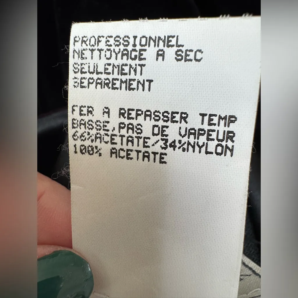 Vintage 90’s Jessica McClintock Gunne Sax Red Velvet Gold Lace Neck Dress 3/4 Size undefined - Image 6