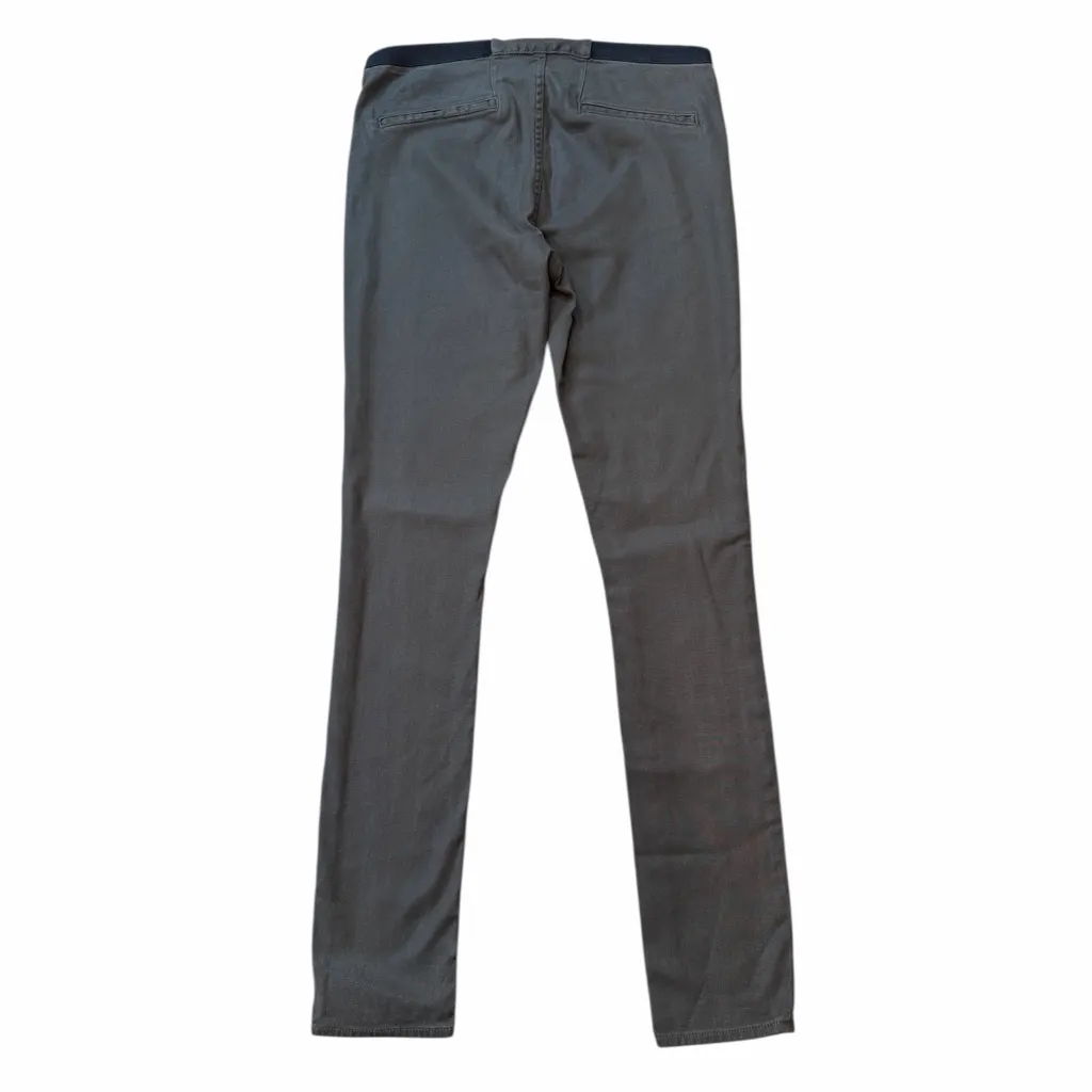 Helmut Lang Green Pull On Skinny Pants - Image 2