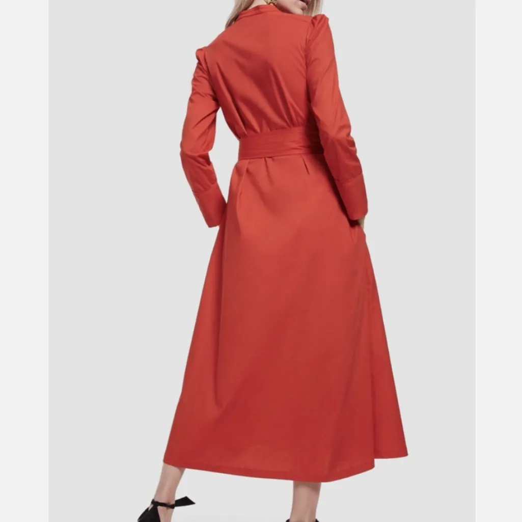 G. Label by GOOP Sarah Poplin Shirtdress in red 4 NEW - Image 4