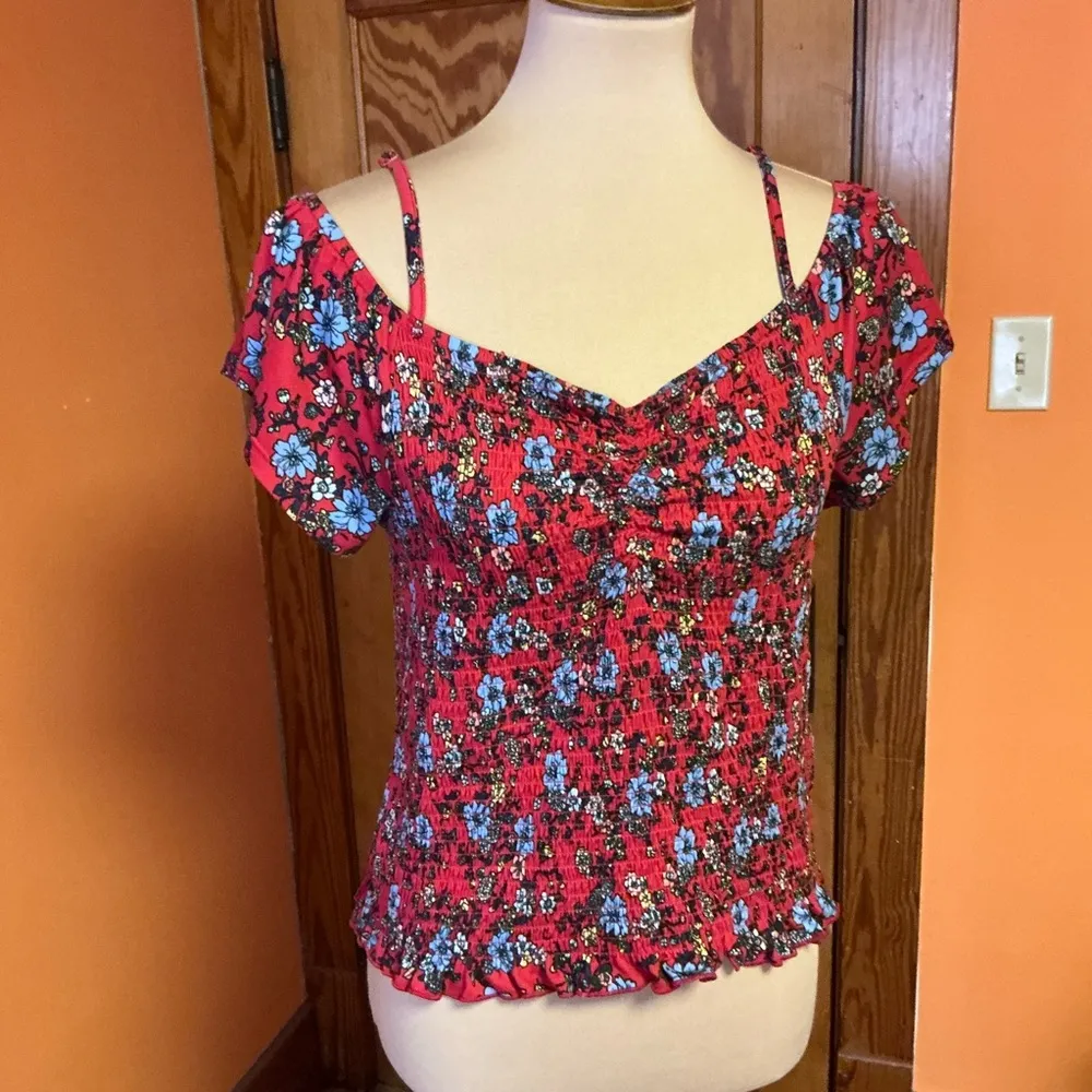 Almost Famous Sexy Floral Smocked Top - Image 8