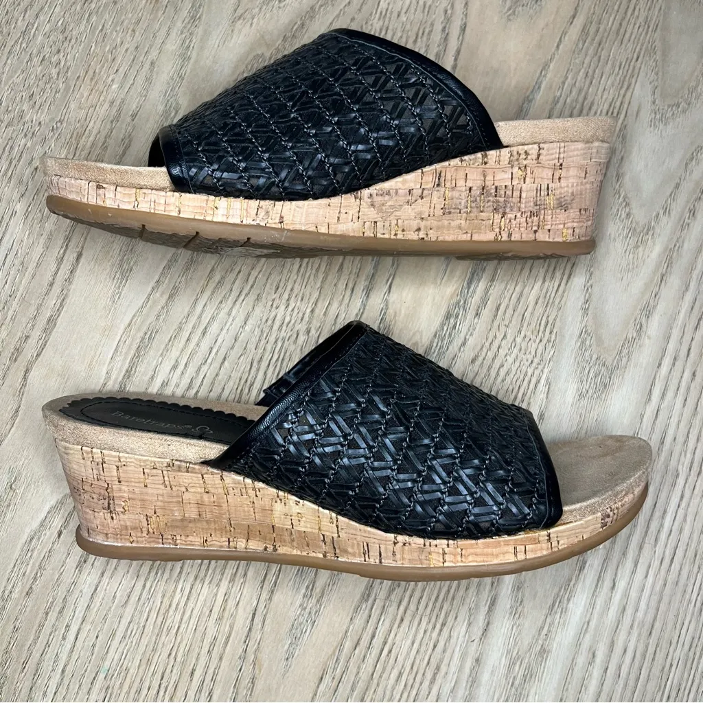 BareTraps Flossey Woven Cork Wedge Sandal Comfort Slip On Women’s Size 9 - Image 9