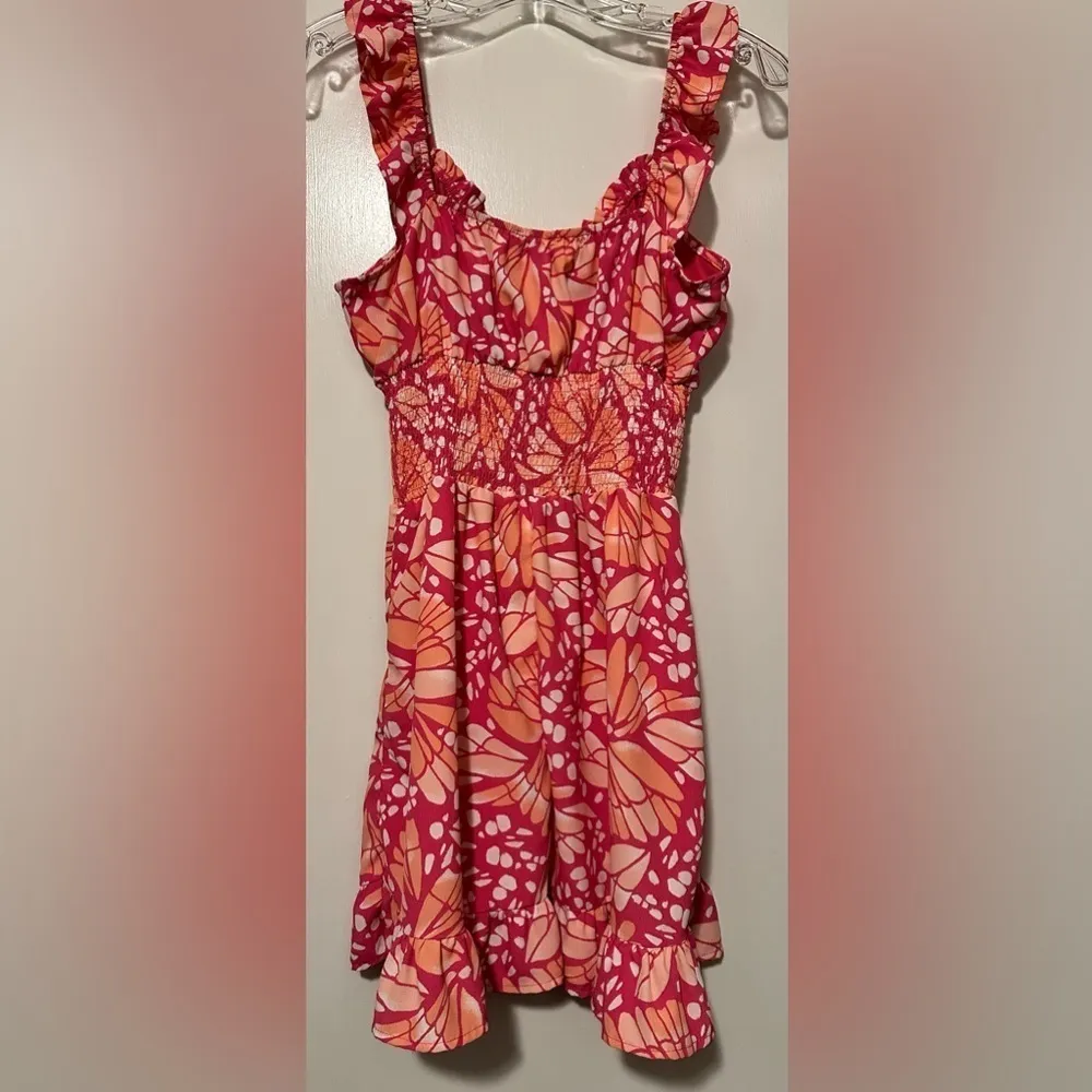 Lily Rose Junior’s pink Smocked Waist Skater Dress Size S - Image 4