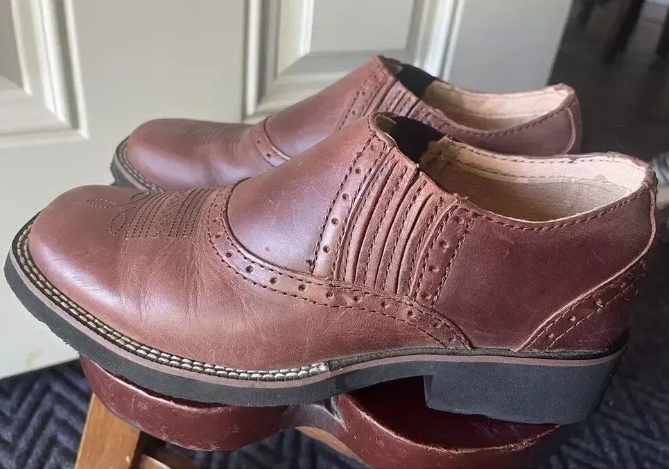 Roper Slip On Loafers Boot Look Brown Size 5.5 Women’s Western Style - Image 1