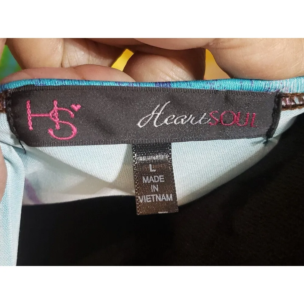 Heart Soul Women Multicolor Beaded Halter Neck Sleeveless Casual Top Blouse L Size L - Image 7