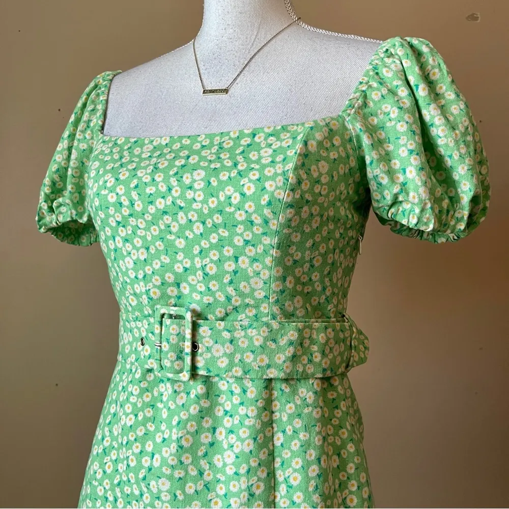 zara green open back dress NUFREJA DRESS main image 0