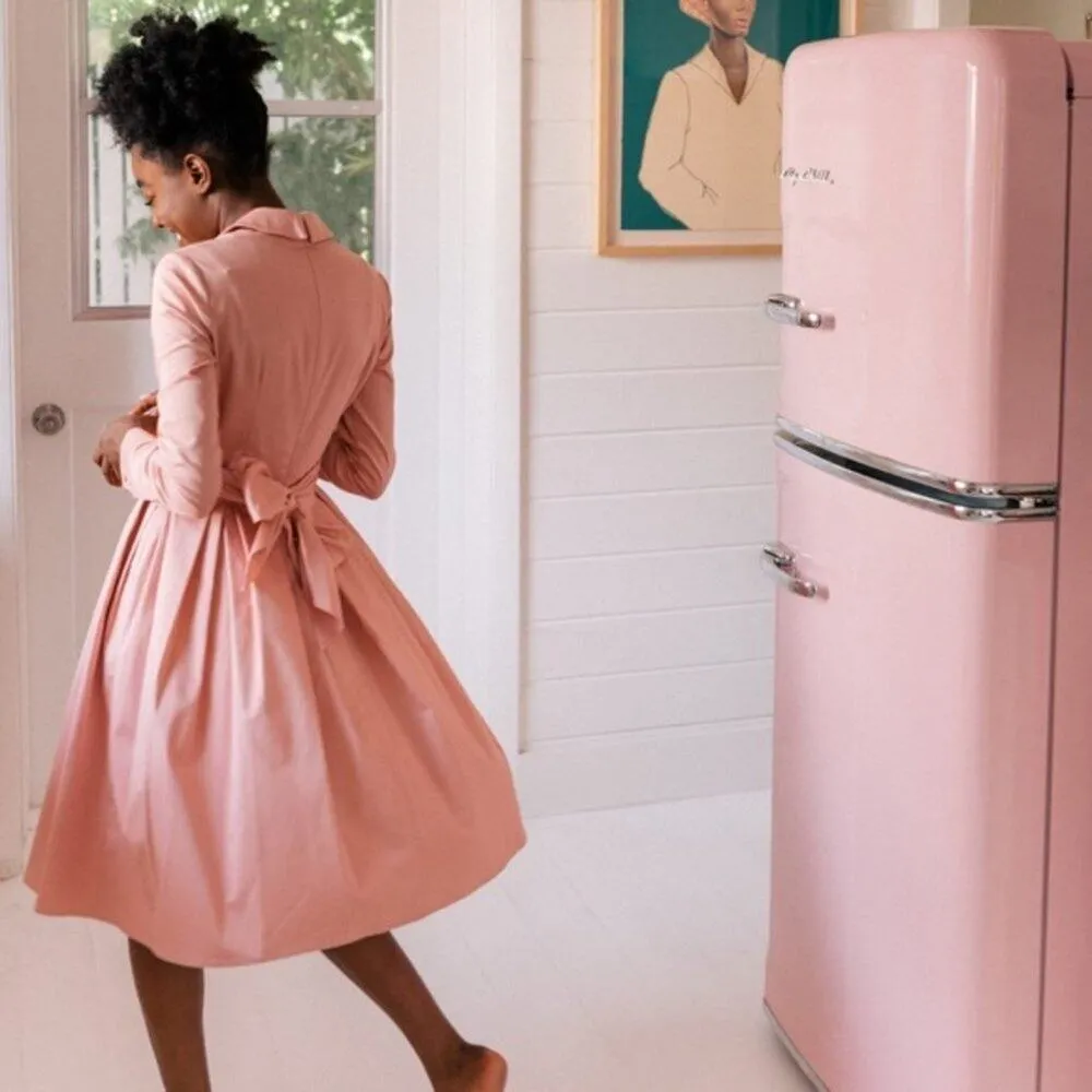 Gal Meets Glam Wedding Guest Elisabetta Dress in Pink Shirt Dress Size 2 - Image 10