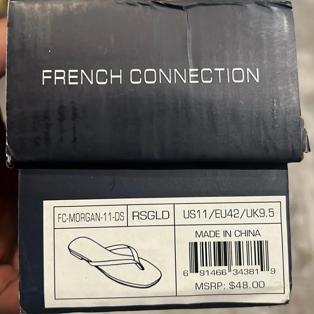 French Connection Morgan Sandals in Rose Gold, Size 11 New in Box - Image 4