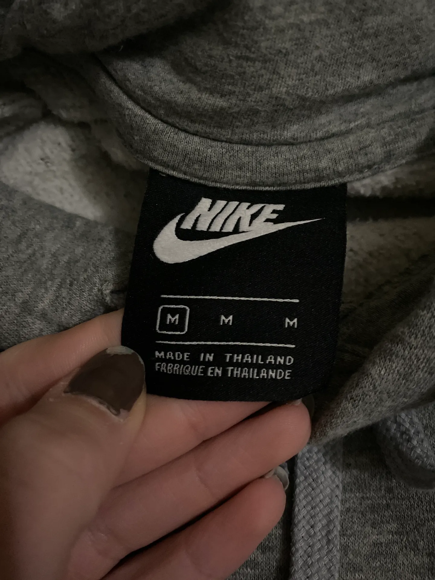 Nike Gray  Hoodie - Image 3