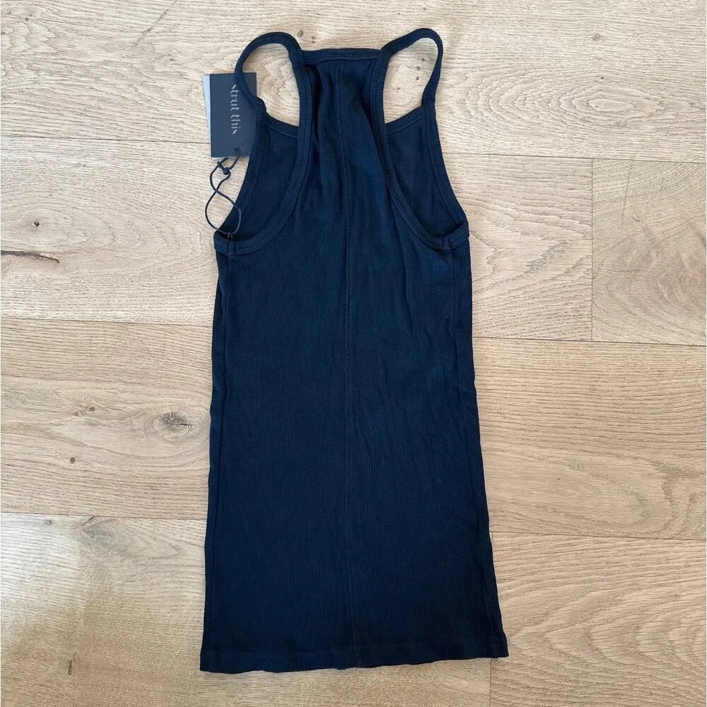 Strut This - Laguna Racerback Tank in Black - Image 4