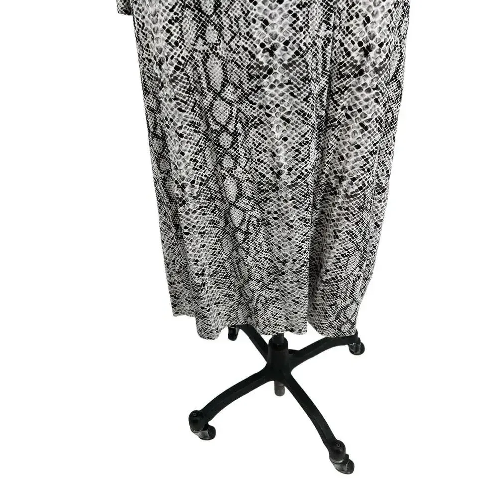 Good American The Runaround Wrap Dress‎ Python Print Size 0 / XS - Image 4