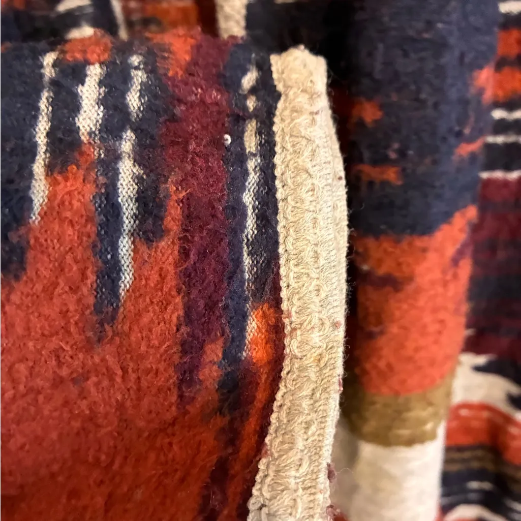 Lucky Brand Long Striped Knit Western Cardigan with Fringe - Image 5