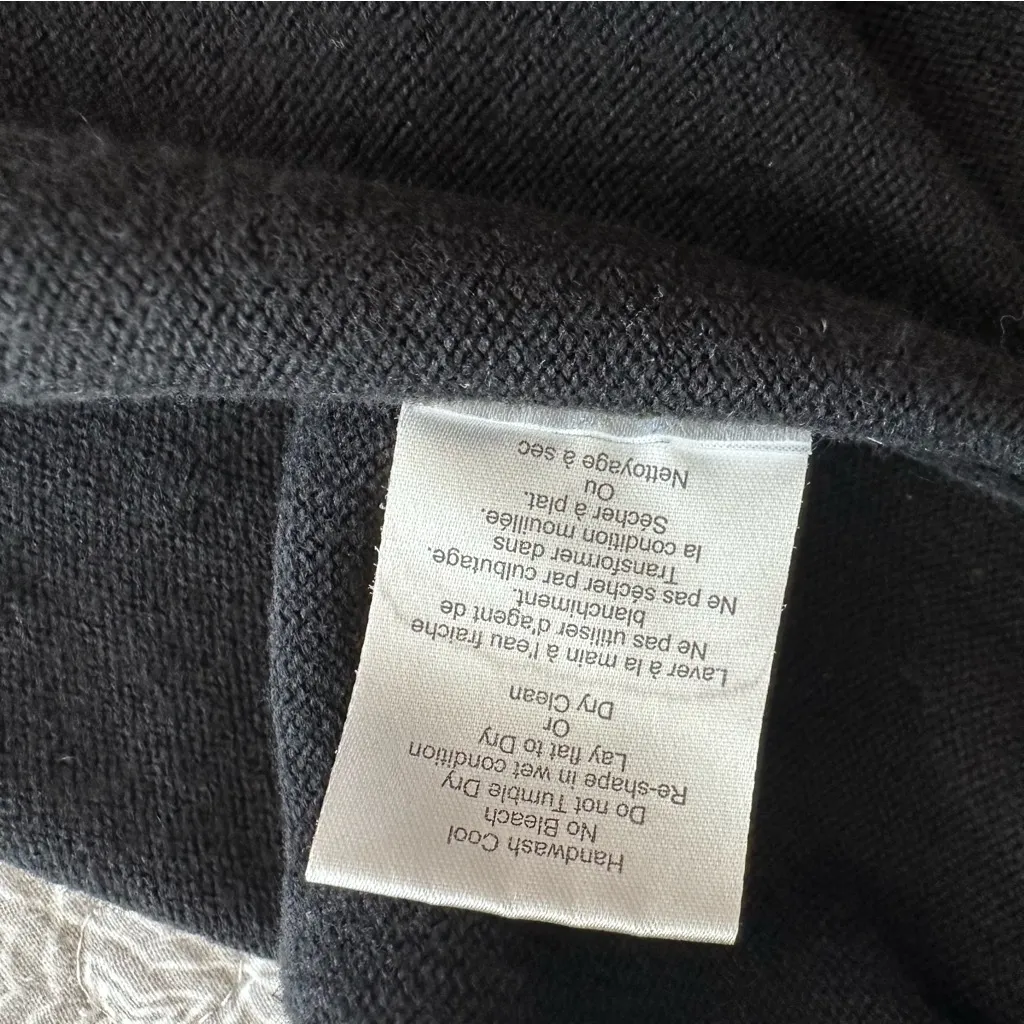 Aritzia Sunday Best Tolle Black Ballet Knit Sweater Mini Dress Size M - Image 11