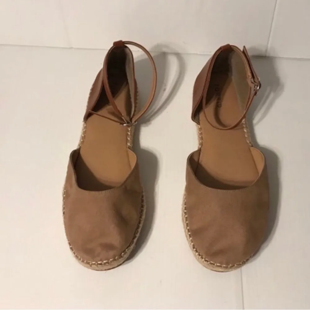 Torrid ankle strap espadrille brown sandals shoes size 12 W - Image 5