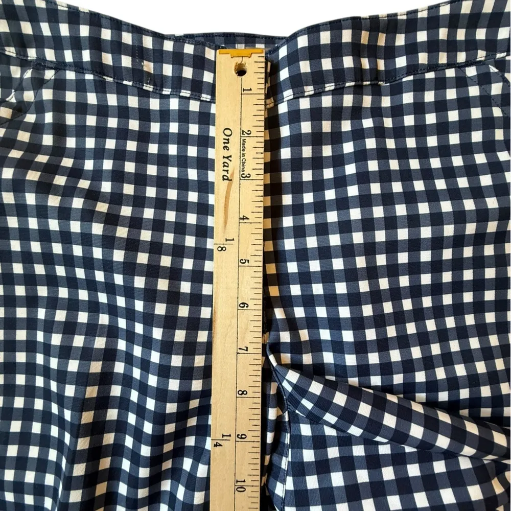 Callaway | Opti-Dr Golf Mid Rise Gingham Checkered Pattern Shorts Pockets Size 8 - Image 7