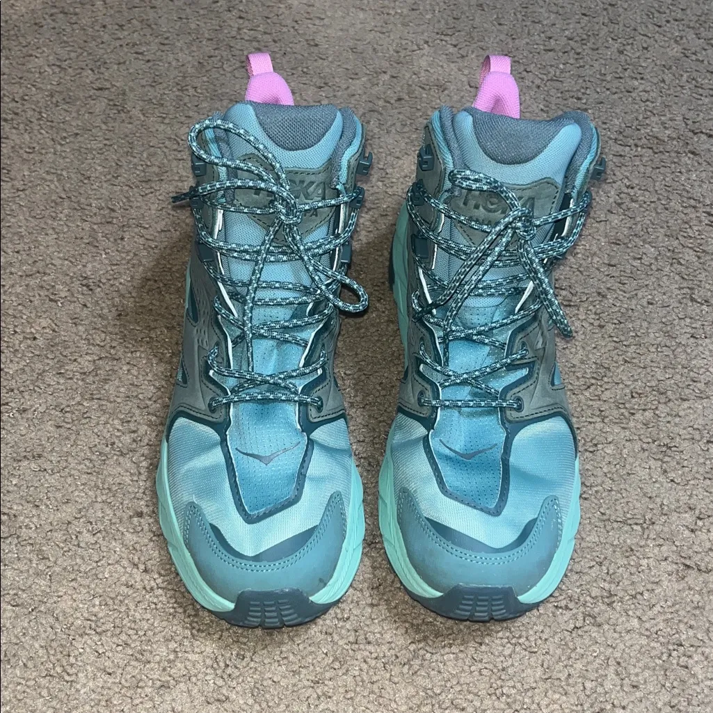 Hoka Anacapa Mid Gore-Tex GTX Waterpoof Leather Hiking Boot Mist Green‎ 10.5B - Image 3