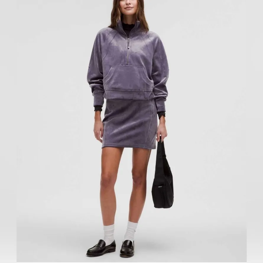 Rare Lululemon Scuba High-Rise Mini Skirt Velvet Nightfall NWOT Retired - Image 5