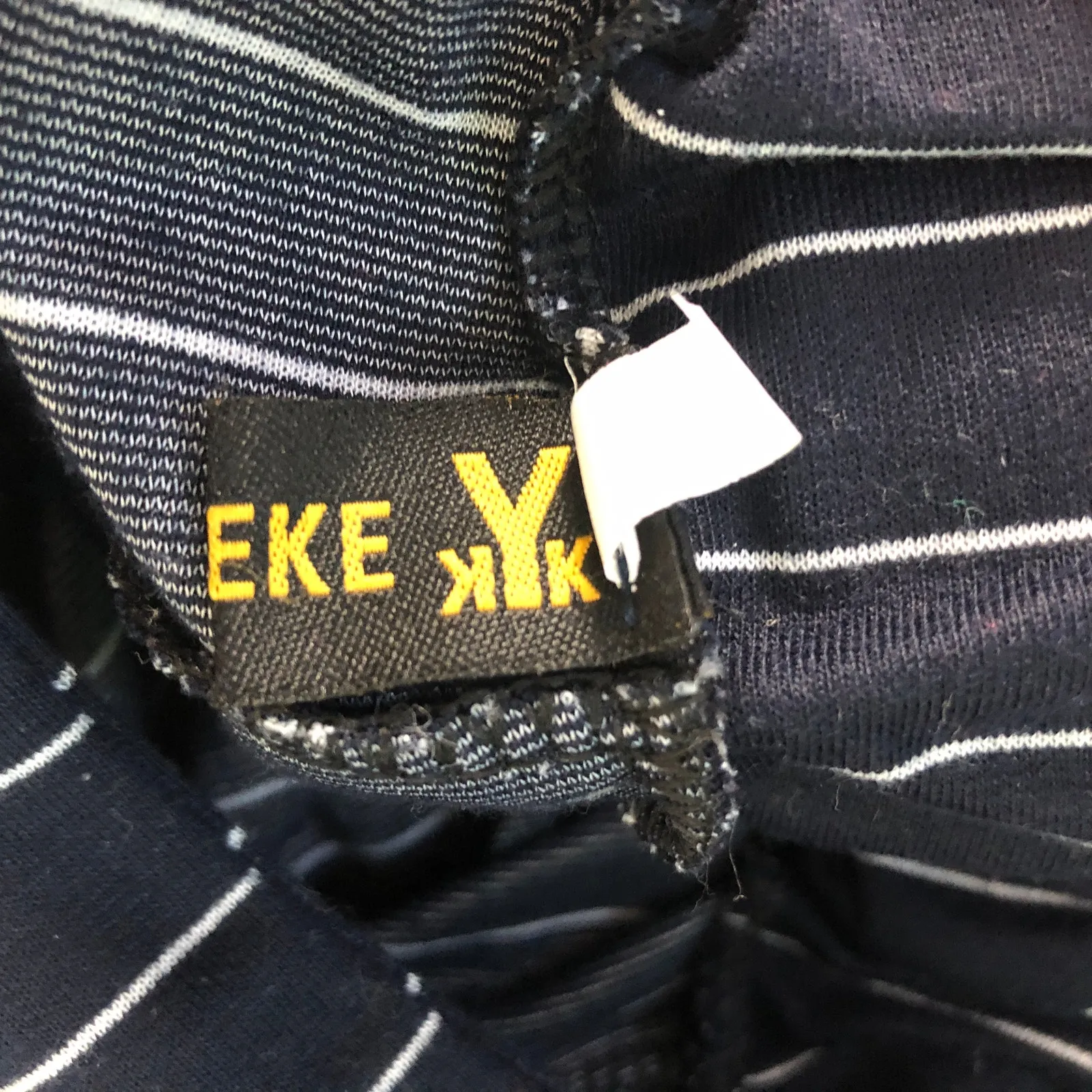 Yikeke Womens Striped Pants Medium Ankle Length Career Office Business Workwear Blue - Image 2