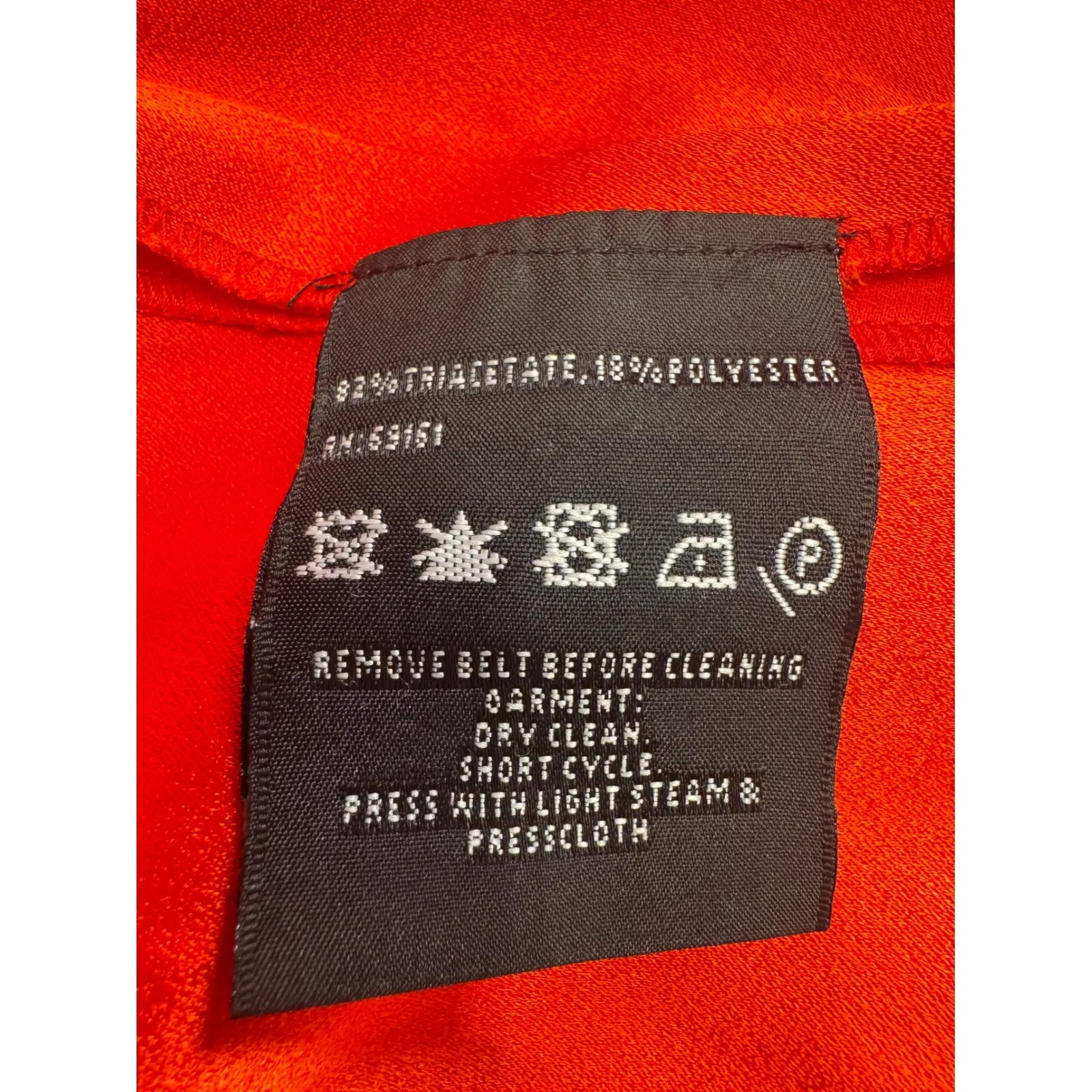 Carlisle Red Sleeveless Dress Pleated Midi‎ Dress Zipper Pockets Size 6 Career - Image 7