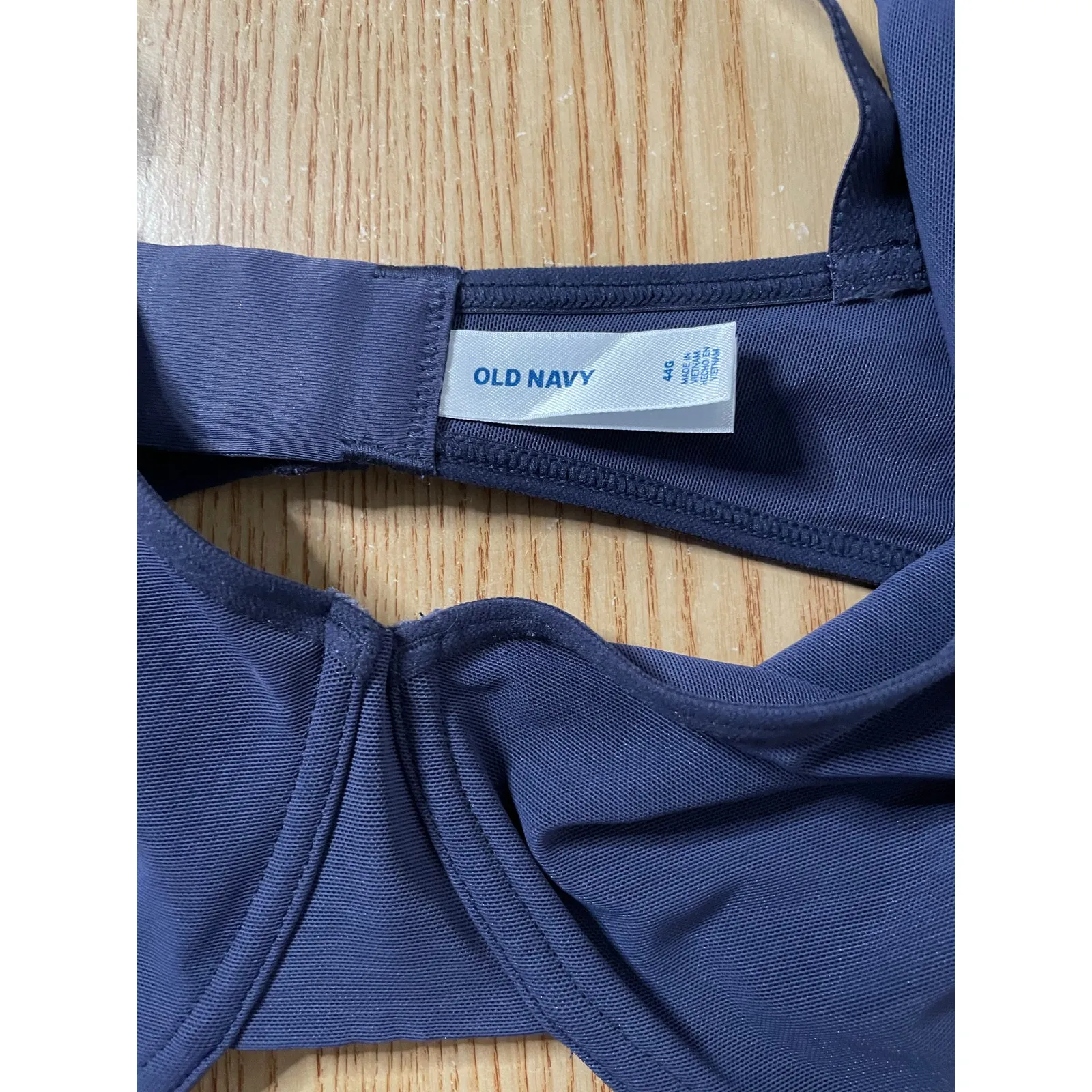 New Womens Old Navy Underwired Bra Navy Blue Size 44G - Image 4