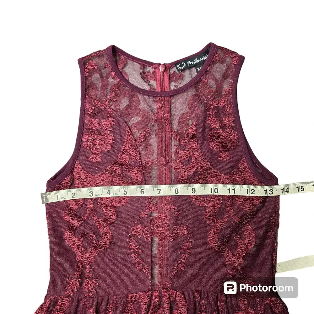 For Love & Lemons Lulu Lace Mini Dress Red Size XS - Image 3