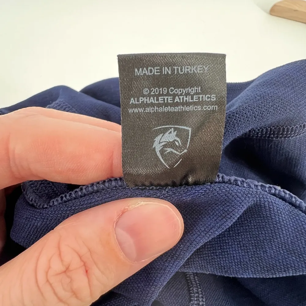 Alphalete Women S R6 Revival Legging Navy Blue Stretch Athleisure Workout‎ Gym - Image 9