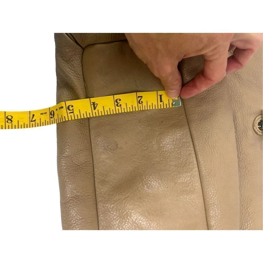 Tory Burch Marion Tote, cognac color, whipstitch leather - preloved but lots of - Image 10