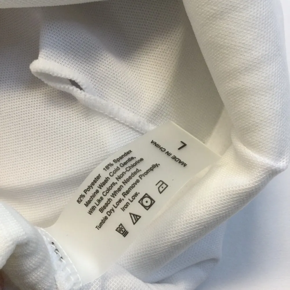 Swimsuit White Ribbed Fabric One Piece With Structured Underwire Support Size Lg - Image 8