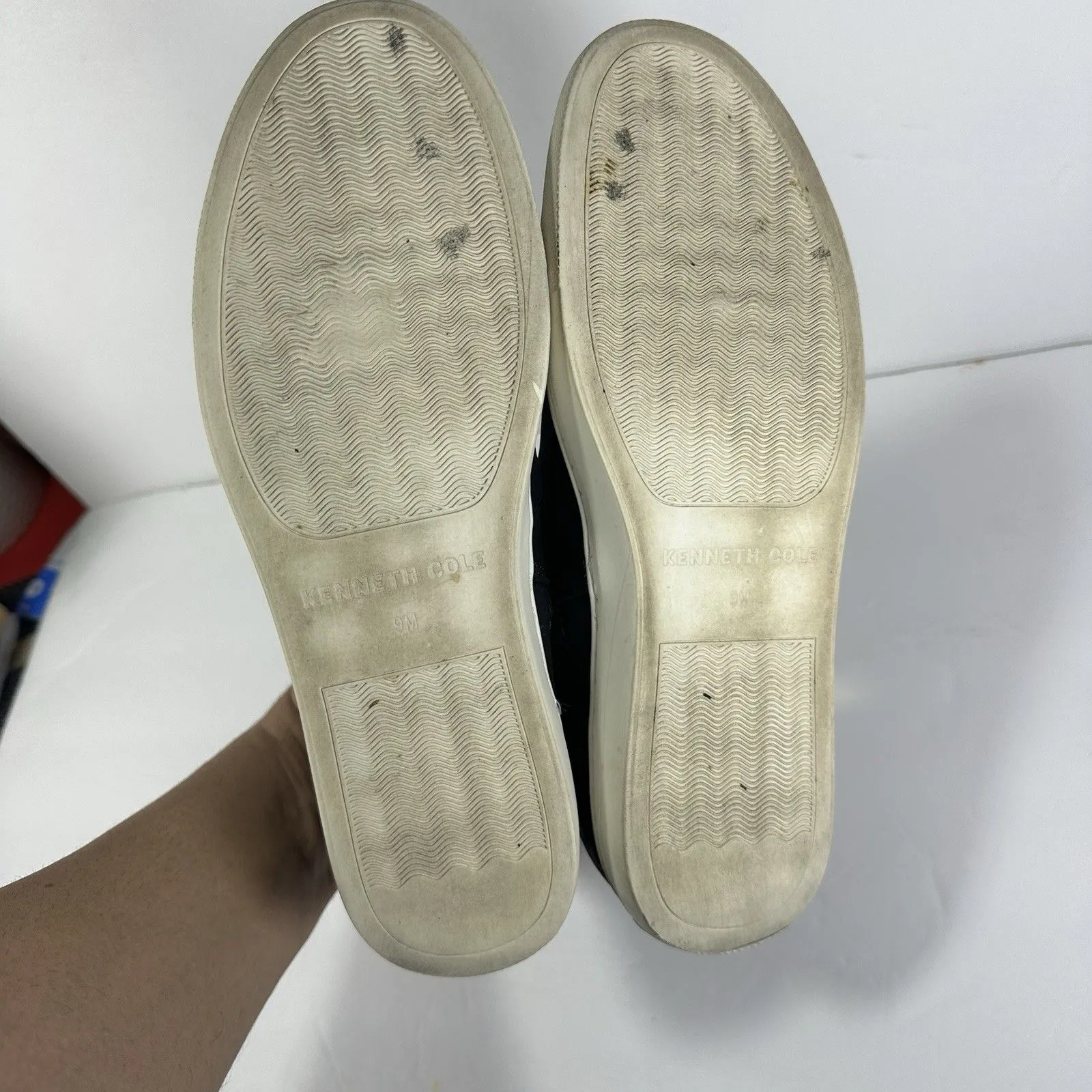 Kenneth Cole New York Women's Jeyla Black Leather High Top Sneakers Size 9 - Image 7