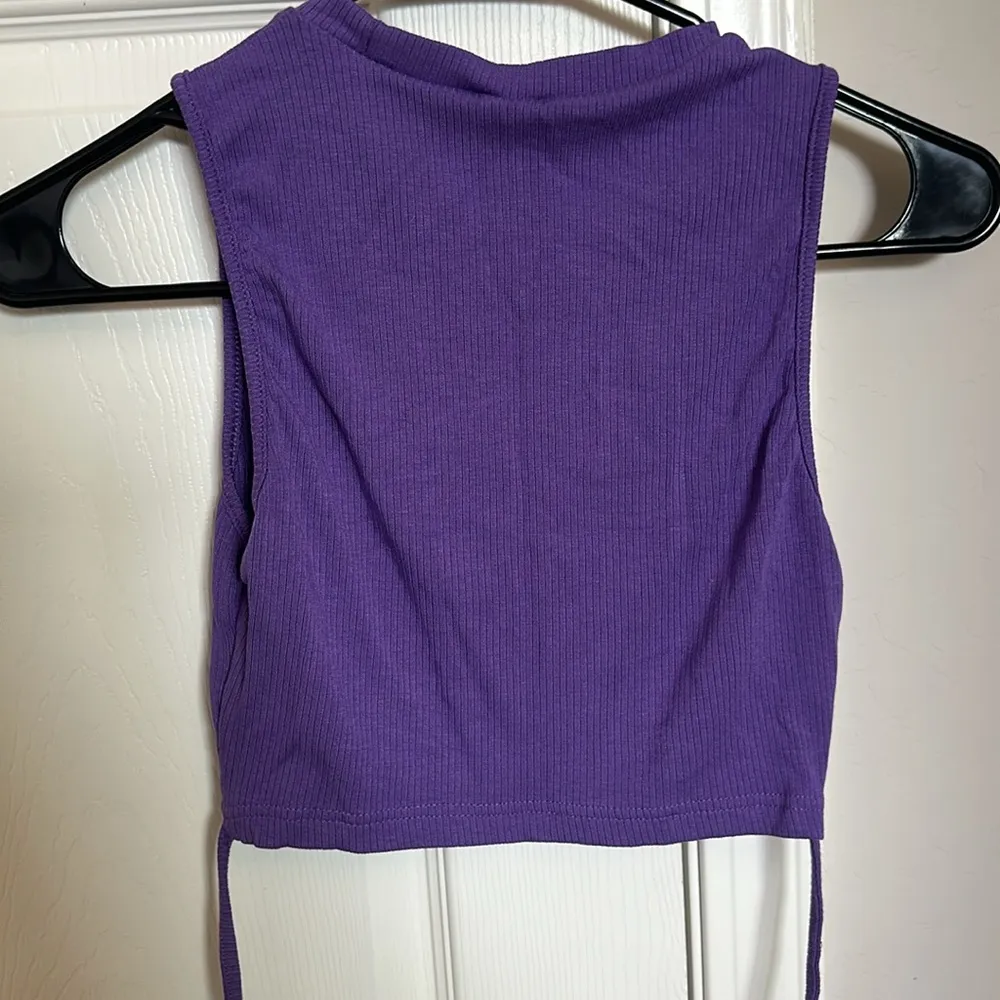 Purple tank top with ties - Image 3
