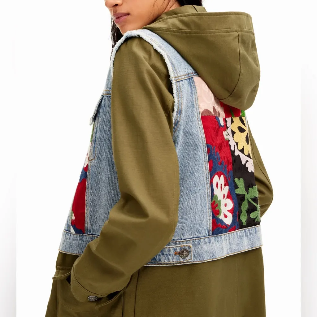 Desigual-2-in-1 embroidered hybrid parka - Image 3