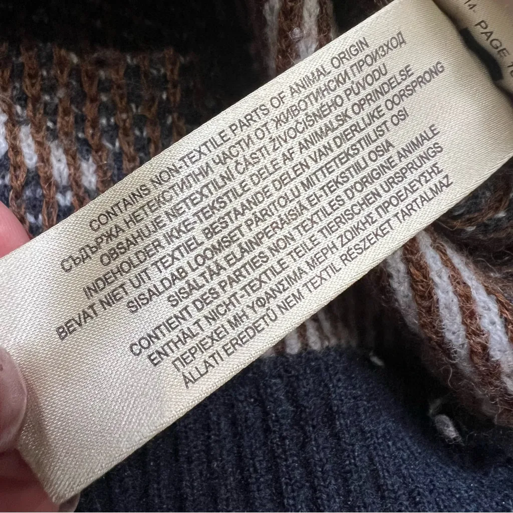 Burberry Brit Wool Printed Sweater Authentic Burberry Women’s Size Large - Image 8