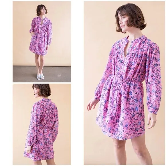 💕XIRINA💕 Bellamy Henley Mini Dress ~ Sweet Vines Medium M NWT Pink - Image 2