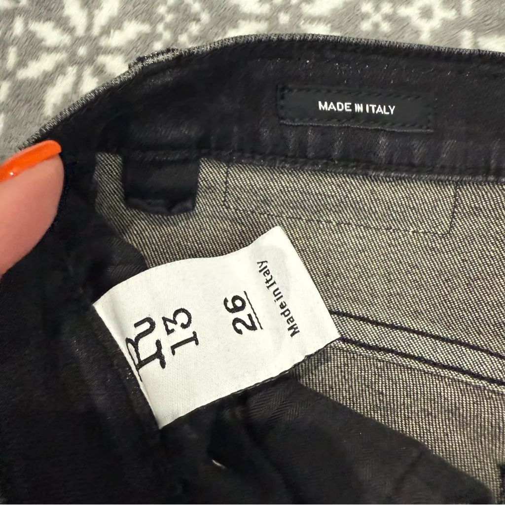 R13 High Rise‎ Skinny Jean Aiden Size 26 - Image 4