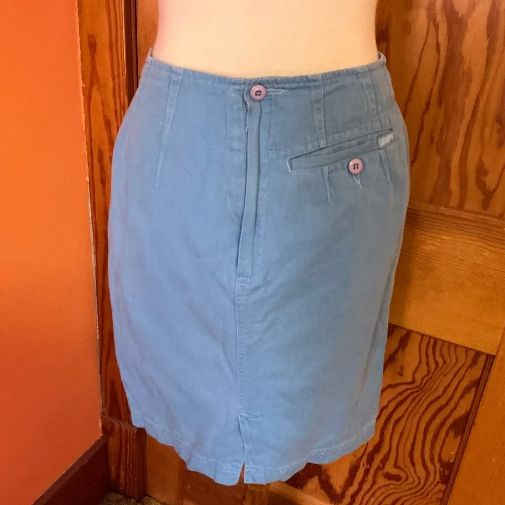 Vtg 80s esprit blue skirt - Image 6