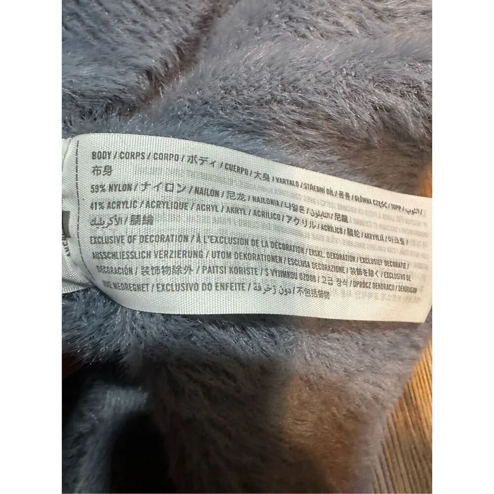 Abercrombie & Fitch Soft Collection Periwinkle blue fuzzy super soft sweater sz - Image 7