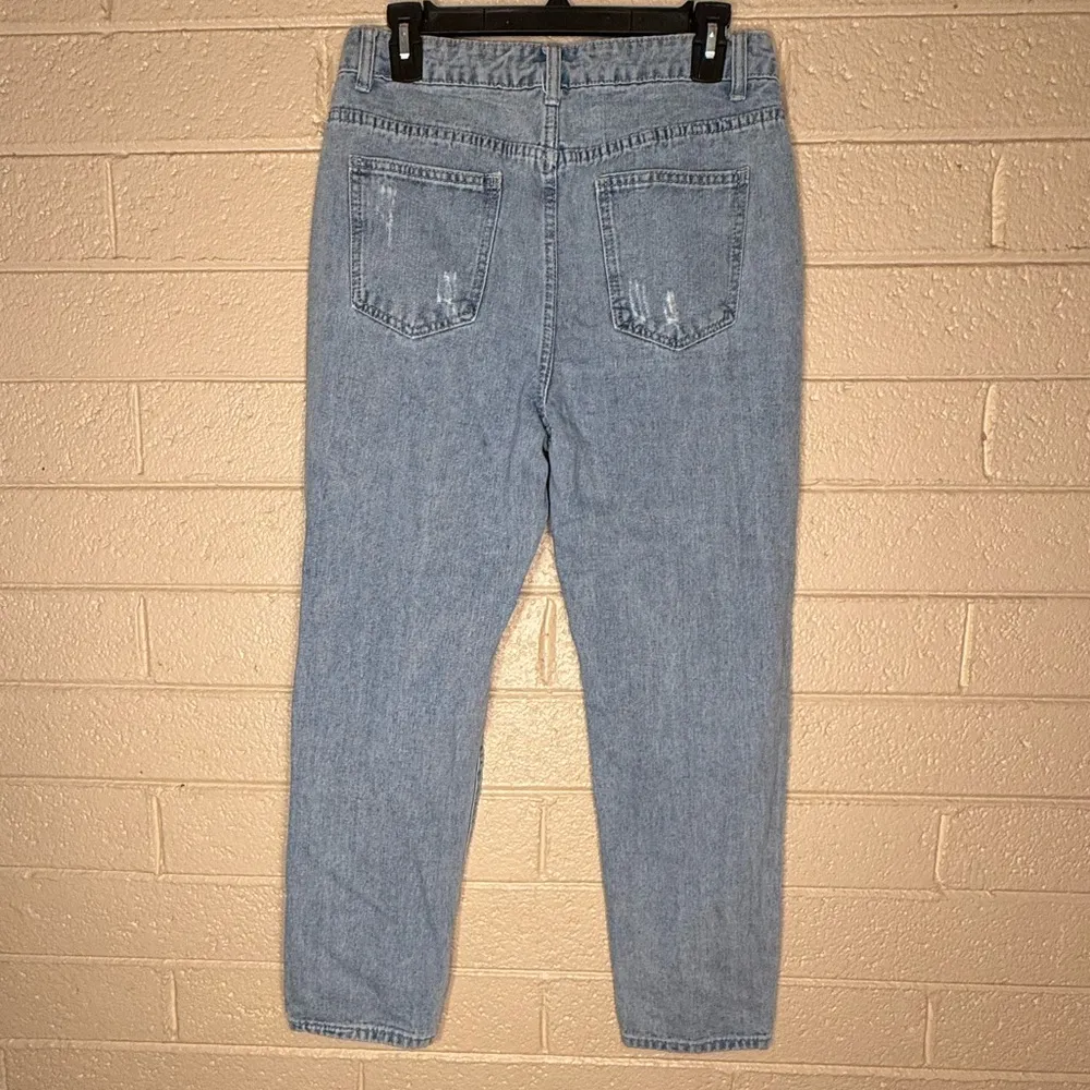 Shein Distressed Light Blue Women's Jeans - Image 2