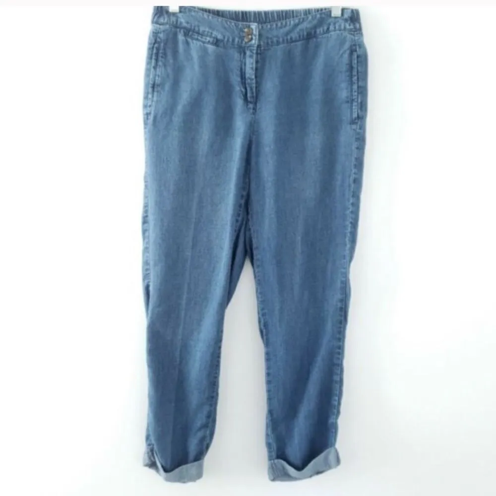 ✨ HP✨J.JIll denim chambray jogger pants✨ Blue Size 14 - Image 3