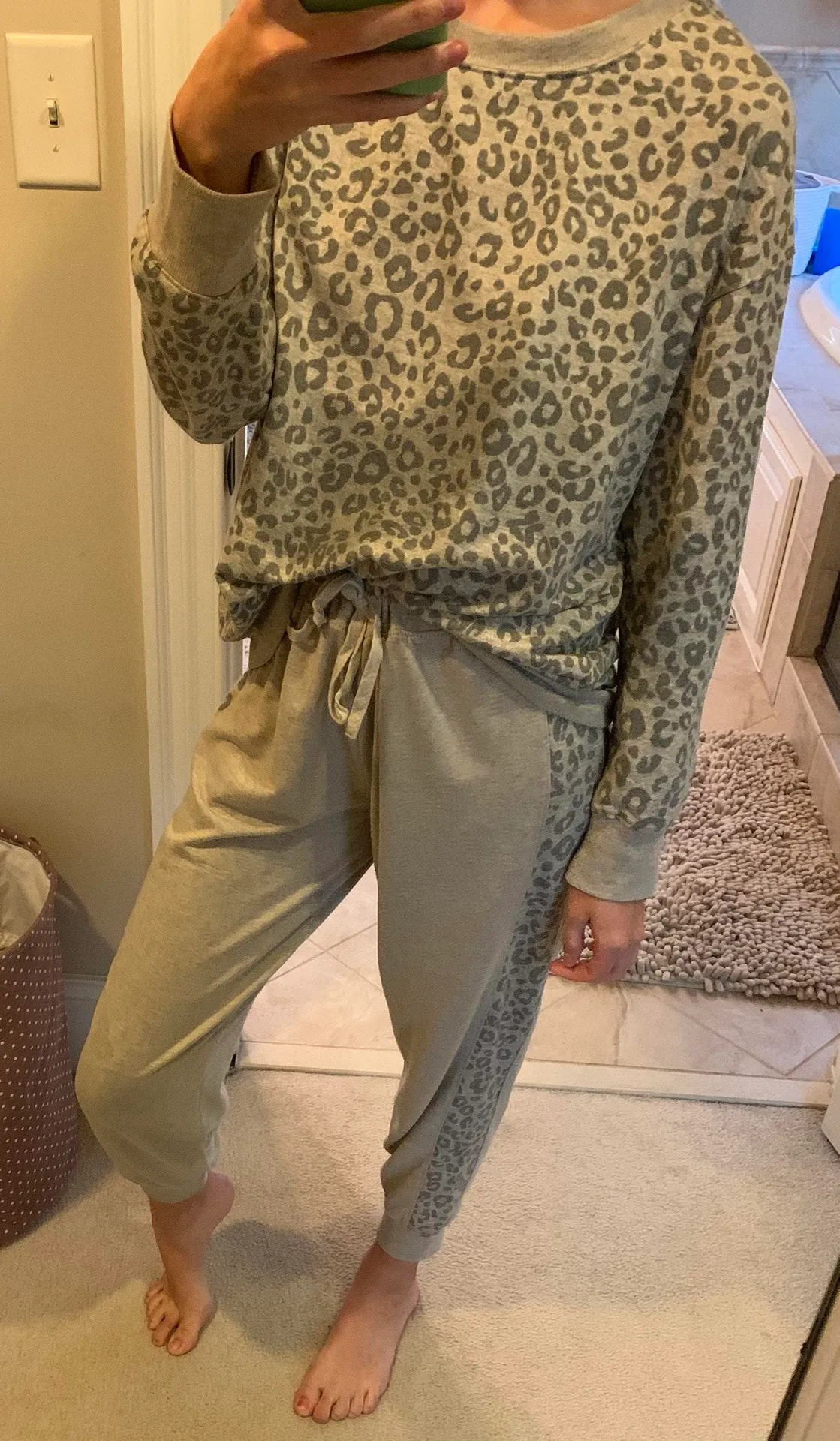 Splendid Cheetah Jogger Set - Image 2