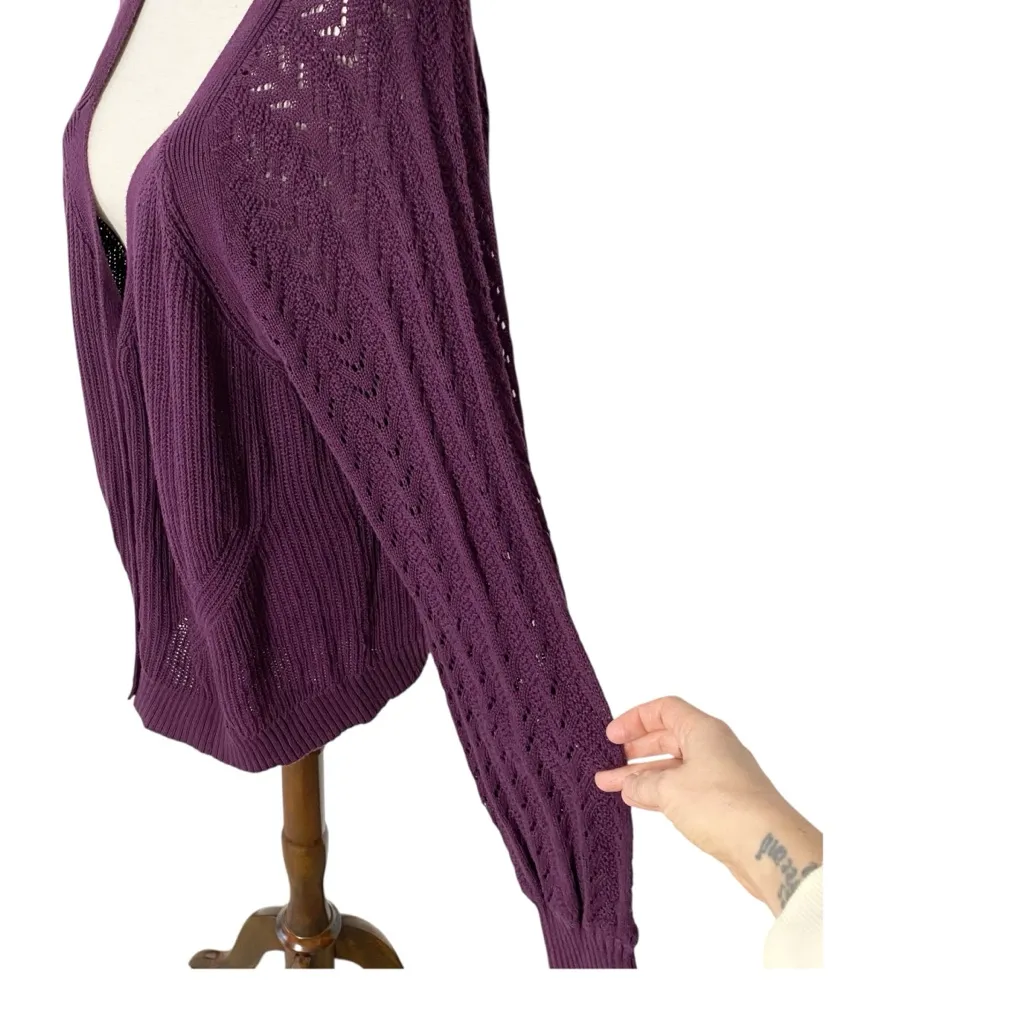 TORRID Pointelle Knit Balloon Sleeve Sweater - Image 4