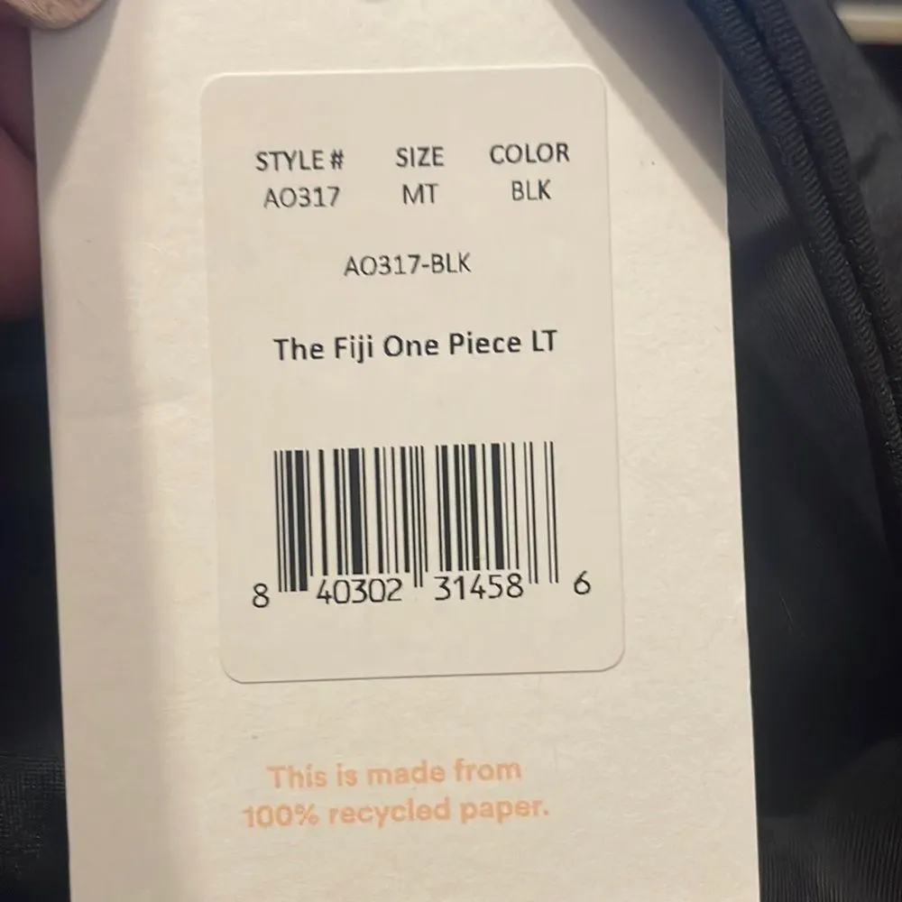 Andie Swim The Fiji One Piece‎ LT Swimsuit Black size Medium Tall NWT - Image 5