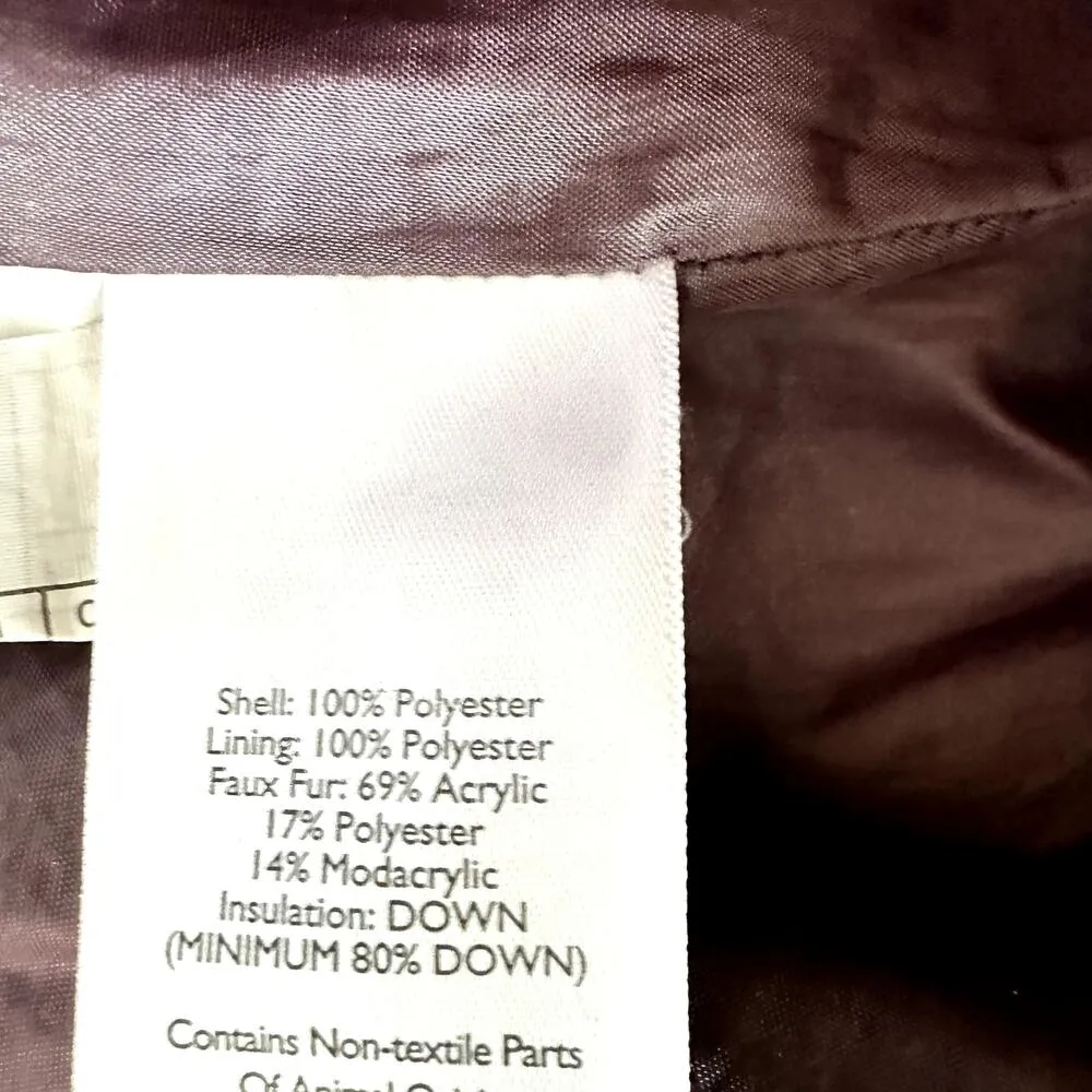 Eddie Bauer Classic Down Parka 1.0 Puffer Down Jacket EB650 Mid Length Hood Red - Image 3