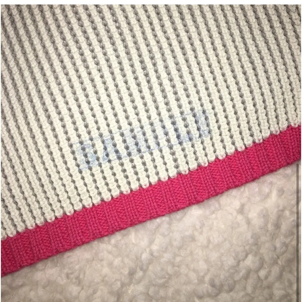 Light grey Colorblock fairisle grey scarf Gray - Image 4