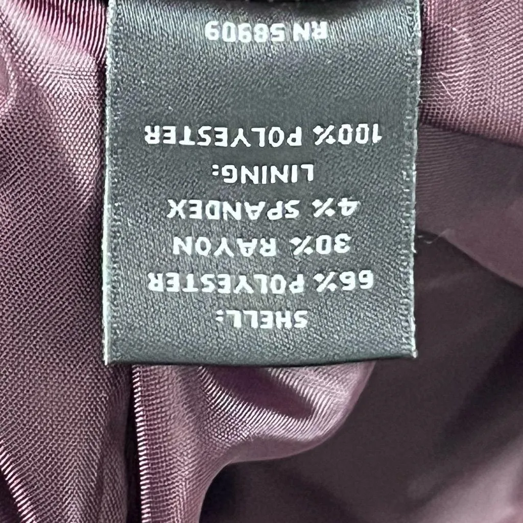 PRESTON & YORK. Black Hidden Snap Button Closure Lined Long Sleeves Coat Size 3X - Image 4