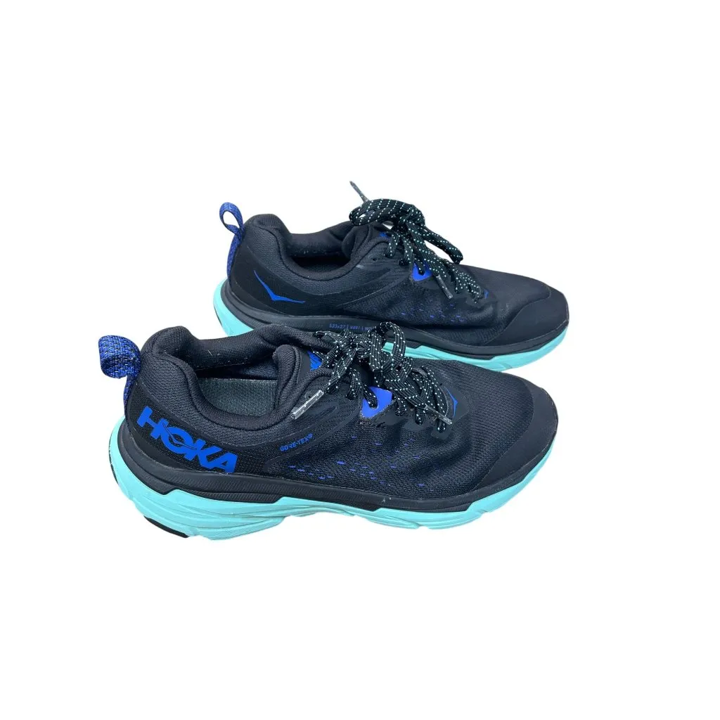 Hoka Challenger ATR 6  Womens Black Blue Trail Running Shoes 7B SKU 9462 - Image 4