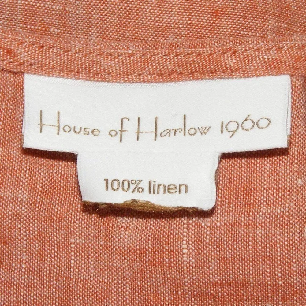 House of Harlow 1960 100% linen blouse - Image 5